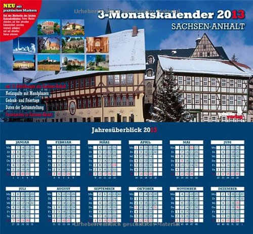 3-Monatskalender Sachsen-Anhalt 2013