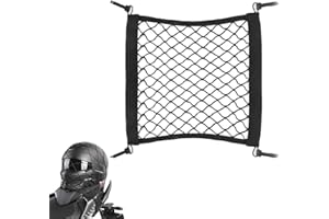 KEWUF Rete Ragno Portapacchi Portabagagli per moto e rete, Casco Elastico per Fissaggio Staffa Bagaglio Motociclo, Adatto per Bicicletta, Moto, Auto (25 * 30CM)