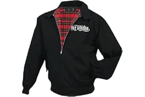 Spaß Kostet Herren Karo Harrington Jacke La Familia Skull Totenkopf Death
