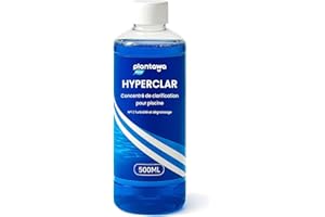 PLANTAWA Clarifiant Piscine 500 ML | Clarificateur d’Eau Concentré pour Piscine et Spa | Élimine la Turbidité Rapidement | Compatible avec Tous Types de Piscines
