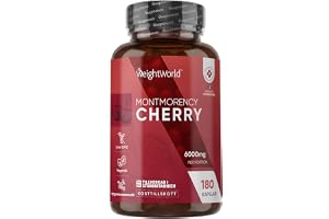 Montmorency Surkörsbärskapslar – 6000 mg per portion – 180 vegankapslar | Montmorency Surkörsbärskapslar – 6000 mg per portion – 180 vegankapslar – 3 månaders förbrukning – 120 mg extrakt (50:1)
