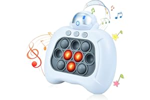 GEWDW Stress Relief Button Puzzle Game Machine,Smart Light Up Fingertip Pop Up Puzzle Game Toy,Game Controller Bubble Sensory Fidget Toy Autism Toys Gift for 3 4 5 6 7 8 9 10 Years Boys Girls(Astronaut)