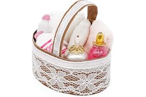 Odoria 1/12 Miniatura Profumo e Articoli da Toilette in Cestino Accessori per Casa delle Bambole