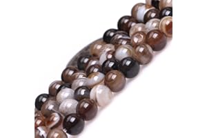 GEM-INSIDE CREATE YOUR OWN FASHION SHG Store schwarz rund 6 mm, Achat Perlen 38,1 cm