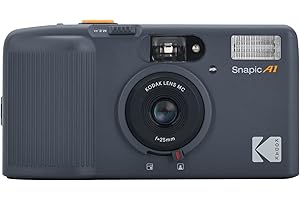 KODAK Snapic A1 35mm Film Camera 35mm, Reusable, 2-Zone Focus, Lightweight, Compact (Rhino Grey) (Film & AAA Battery are not Included)