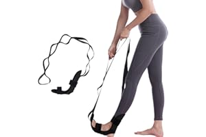 Bekecidi Correa de estiramiento de yoga, cinturón de estiramiento de ligamento, cinturón de estiramiento de articulación de tobillo, deportes, estirador de piernas de fitness, banda elástica de