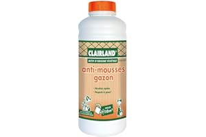 Clairland - Anti-Mousses Gazon - Actif présent dans la nature - Concentré 1 L