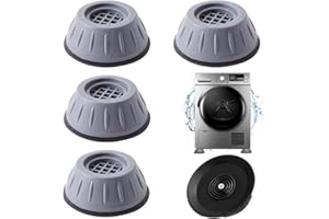 LGZIN Waschmaschine Füße Pad, 4 Stück Universal Antivibrationsmatte, Vibration Damper, Washing Machine Foot Pads, Anti Vibration Waschmaschine Füße, Schwingungsdämpfer, für Waschmaschinen und Trockner
