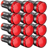 Gebildet 22mm 220V-380VAC LED Power Indicator, Pilot Light with Red