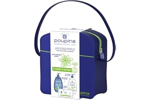 POUPINA - La Trousse 1er soin bébé - 3 produits - Gel Lavant 485 mL, Eau Nettoyante 485 mL, Lingettes x 60 - Formules Hypoallergéniques et d'Origine Naturelle - Vegan - Made in France
