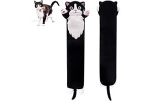 MUFEIRUO Long Cat Plush Black Long Cat Body Toys, 50cm Cute Long Cat Stuffed Animals Cat Plushie, Soft Long Plush Black Cat Doll Kawaii Stuffed Cat Plush Toys for Kids Birthday Christmas
