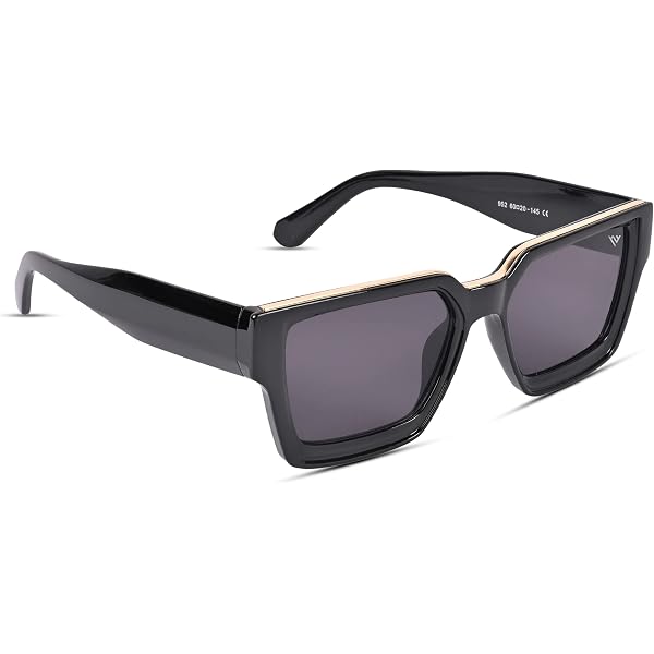 Peter Jones Badshah Style Sunglasses - UV Protected Unisex Fashion Shades (Transparent Green, 13031) - View #9