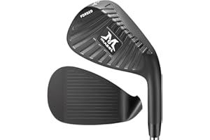 MAZEL Forged Golf Wedges 48 50 52 54 56 58 60 Degrees Sand Wedge Golf Club for Men Single Right Hand, Steel Shaft Wide Sole CNC Milled Grooves for More Backspin