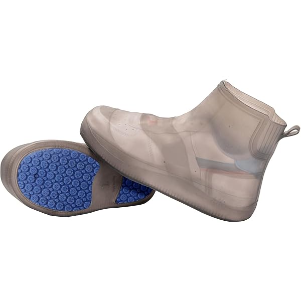 4 Surchaussures Imperméables Réutilisables Silicone – Couvre-Chaussures Antidérapants Lavables Pour Pluie, Neige Et Boue (Noir)