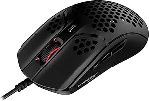 HyperX Pulsefire Haste – Gaming-Maus – Ultraleicht, 59g, Wabenschale, Hex-Design, HyperFlex-Kabel, bis zu 16.000 DPI, 6 programmierbare Tasten