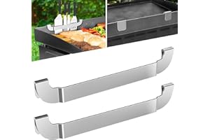 ZHSX 25,4 cm Grillspachtelhalter, magnetisches Design, Edelstahl, Grill-Werkzeugständer, Grillzubehör für Blackstone Flat Top Grillplatten und andere Grillplatten (2 Stück)