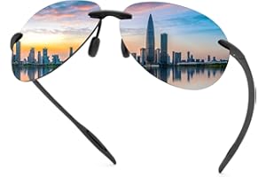 YIMI Gafas de sol polarizadas para hombres y mujeres, gafas de conducción sin montura, protección UV400, gafas deportivas, sombras