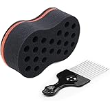 Hair Twist Sponge For Afro Braid, Curl Brush For Home and Barbe (1 Pack)