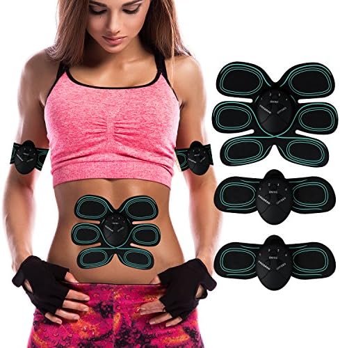 TUXWANG Electrostimulation Muscle Trainers Electric Muscle Stimulation EMS Training Muscle Building and Fat Burning Massager Home Fitness Machine Easy to Wear for Man Ladies Gift