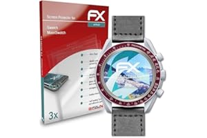 atFoliX Folia ochronna kompatybilny z Swatch MoonSwatch Folia, bardzo jasne i elastyczne FX Folia ochronna na ekran (3X)