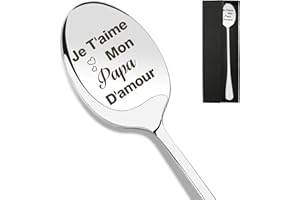 CRAHALEN Cadeau Papa,Cadeau pour Papa,Idee Cadeau Papa,Cadeau Fete Des Peres,Idee Cadeau Fete des Peres,Cadeau Anniversaire Papa,Cadeau Futur Papa,Cadeau Noel Papa,Cuillère Cadeau pour Papa