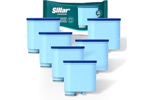 SILLAR 6x Filtr Wody do Automatycznych Ekspresów do Kawy Saeco i Philips | Kompatybilny z Philips AquaClean CA6903/10 CA6903/22 CA6903 Filtr Wapniowy, Wkład Filtrujący do Ekspresów do Kawy