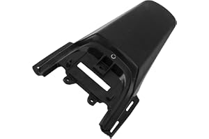 Oreilet Motorcycle Rear Fender, Rear Seat Mudguard Mud Guard Fender Mudguard, Motorcycle Back Tail Wheel Plastics Protector, for 50 70 110 125 Pit Bikes (Black)