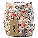 iZiv(TM) Newborn Organic Infant Waterproof/Adjustable/Reusable/Washable Pocket Cloth Diaper Fit Babies 0-3 Years(Indian)