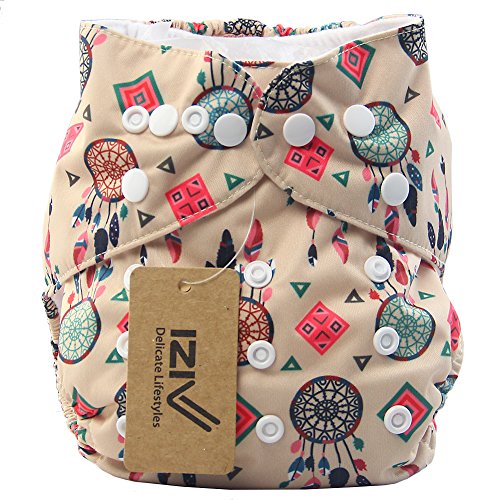 iZiv(TM) Newborn Organic Infant Waterproof/Adjustable/Reusable/Washable Pocket Cloth Diaper Fit Babies 0-3 Years(Indian)