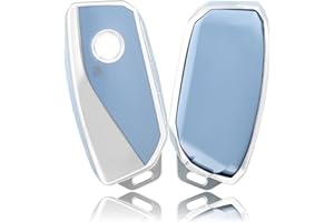OFFCURVE Etui a Cle Voiture Coque Clé, Étui à Clés Couvre Clef Cache Clef Apte à BMW X7 X1 IX M5 I7 M Sport 7 Series 735Li 740