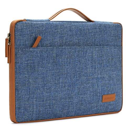 DOMISO 10 1 Zoll Laptoptaschen Etui Notebook Sleeve Case H  lle Tasche Schutzh  lle mit Griff f  r 12  MacBook   10 8  Microsoft Surface 3  Blau