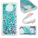 Produktbild MOTO G5S Hülle, MOTO G5S Handyhüle, Alfort Weich TPU Schutzhülle Fließendes Glitzern und Spiegel Hand Hülle für MOTO G5S (5.2 Zoll) Smartphone Handytasche Case Cover (Grün)