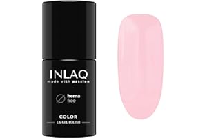 ‎INLAQ INLAQ® UV Nail Polish Pink - 6 ml Hema Free - Durable UV Polish - Nail Polish - Essential Collection - Gel Nails - Shellac Gel - Gel Polish without Hema | 1002- French Pink Natural