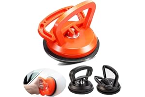 HORLON Dent Puller,Dent Removal Kit,3 Pack Car Dent Puller Kit Handle Lifter,Powerful Car Dent Remover,Suction Cup Dent Puller and Paintless Dent Repair Kit for Car Body Dent (orange（L）1pcs+black（S）2pcs)