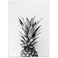 Leinwanddruck Mit Ananas-Motiv A4 (21x30 Cm) – Ohne Rahmen, Vintage Poster Für Moderne Wohndeko
