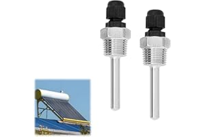 HELWEET Thermowell, Immersion Sleeve Pocket, Thread for Temperature Sensor, Applied in Sensor Accessories Industry, Electronics Industry, Shipbuilding Industry, Automotive and Medical Industries, 2 Pieces