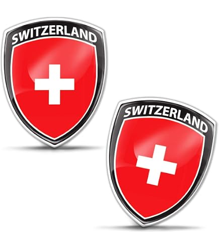 Biomar Labs 2 Adesivi 3D In Silicone Con Bandiera Danese - Denmark Flag Per Auto, Moto, Bici E Tuning - Resistenti Alle Intemperie