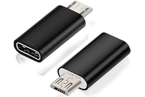 CLEM PROVENCE Clem Tech - Lot de 2 Adaptateurs Micro USB vers USB C - Convertisseur Rapide & Durable - Compatible Tous Smartphones & Android