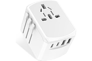 Adattatore Universale Presa Internazionale da Viaggio - 5 in1 Adattatori Spina Universali con 2 USB A 2 Tipo C e 1 AC Prese Travel Adapter Italia to UK Giapponese USA Australia Tailandia Cina Yioihnm