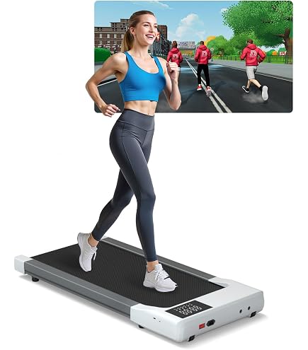 Tapis De Marche Superun Avec APP - 2.5 HP, 8 Niveaux Vitesse, Max 136 Kg, Silencieux Pour Bureau Ou Maison