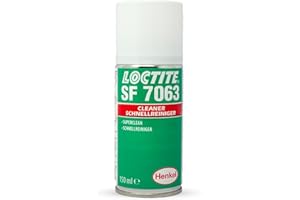 HENKEL LOCTITE SF 7063 – lösungsmittelhaltiges Reinigungsmittel für Oberflächen, Allzweckreiniger zum Entfetten von Maschinenteilen, vorbereitend für den Kleber-Auftrag, 1x150ml
