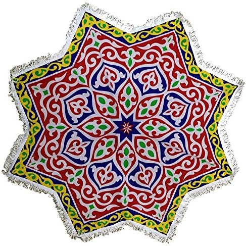 Memories Maker Ramadan Star Table Cloth with White Fringes