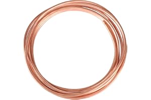 EXLECO 5M mjukt kopparrör OD 6 mm x ID 4 mm x tjocklek 1 mm, god duktilitet