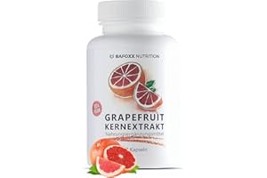 ‎BAFOXX NUTRITION BAFOXX Nutrition® Grapefruitkernextrakt Kapseln hochdosiert - 120 Stück für 4 Monate - Naturprodukt mit 45% Flavonoide aus GKE Extrakt - vegan und ohne Zusatzstoffe - deutsche Markenqualität