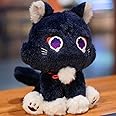 OUKEYI 25cm Kawaii Scaramouche Cat Plush Pillow, Soft Plush Figure Gift for Kids