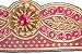 Embellished & Embroidery Indian ribbon, Traditional Sari Border. Sequins, beads , and stones rich hand embroidery on a jacquard Indian ribbon design. A Salwar Kameeze Border; Fabulous Cocktail dress Item! A Original design only available to Neotrims as part of its Special Embellished Trimmings collection for Dressmaking or Interior Decoration. This one is 5.5 cms deep in 3 fabulous colour options. Sold by meter or by a complete Saree Border length of 9 meters