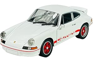 DROMADER Welly Porsche 911 Carrera RS 2.7 biały 1/24 1:24 metalowy model samochodu Die Cast nowy w pudełku