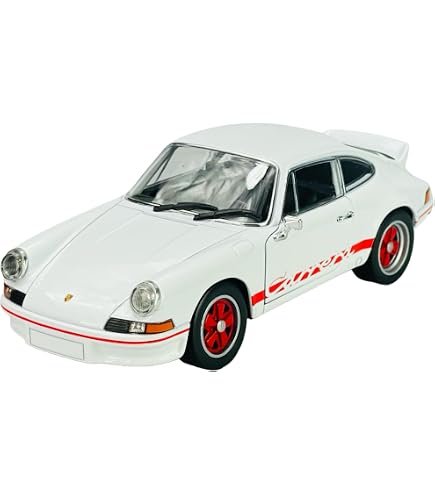 Modèle Réduit Porsche 911 Carrera RS 2.7 1973 - Échelle 1:43, Couleur Blanc/bleu, IXO Models
