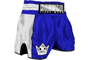 Buddha Fight Wear. Short Retro Premium. Appositamente progettato per Kick Boxing, Muay Thai, K1 o qualsiasi modalità di Sport di Contatto