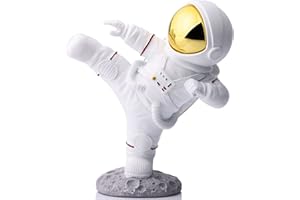 XMGZQ Statuette Decorative Casa,Spaceman,Astronauta Statua,Interstellar Gadget,Gadget Spazio,Statue di Resina,Astronauta Soprammobile,Spazio Gadget,Scultura Moderna Design,Statuetta Space Gadget,Statue